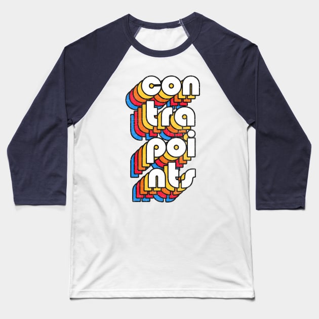 Contrapoints - Aesthetic Fanart Design Baseball T-Shirt by DankFutura